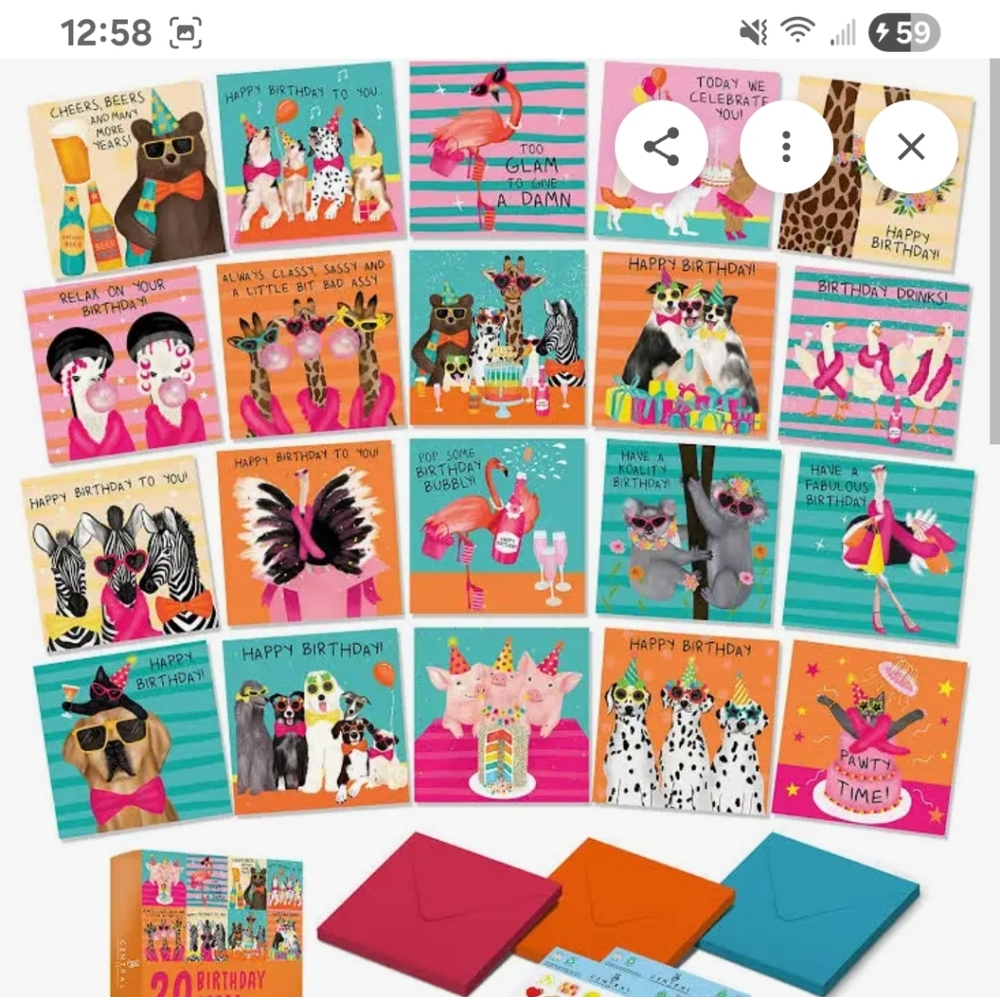 new in box funny adult birthday cards by central23